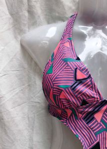 Vibrant Geometric Print One-Piece Swimsuit