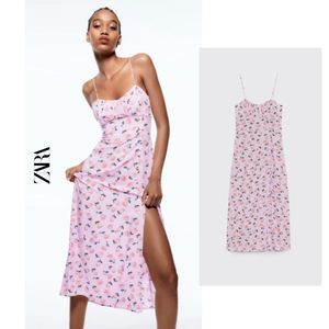 Zara Floral Print Slip Dress