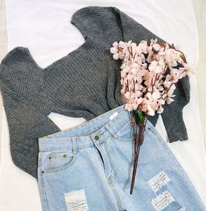 🎁Buy2 Get2 Free Balloon Sleeve Ribbed Knit Top ()