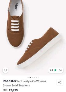 Roadster - Women Brown Solid Sneakers