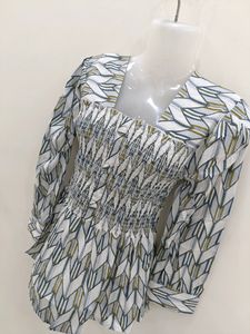 Cinched Waist Top For Girls