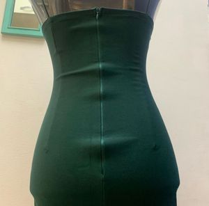 Classy Dark Green Chic Bodycon Mini Dress