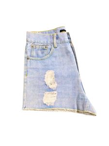Ripped Denim Shorts