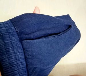 Navy Blue Lower With Pockets On Both Sides