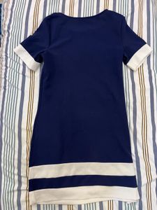 Navy &amp; White Mini Dress