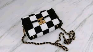 Checkered Crossbody Bag