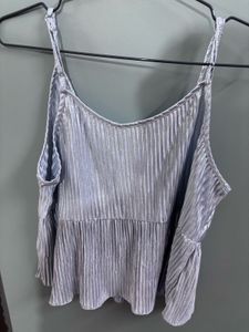 Silver Cami Top