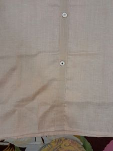 Light Peach Cotton Kurta