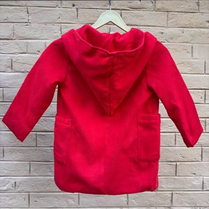 Red Hooded Kids' Coat