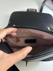 black quilted bini bag