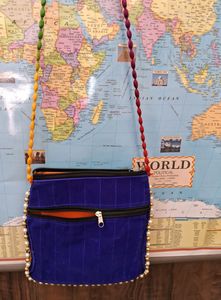Handmade Emb Sling Bag For Girls