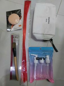 Brush, Extensions, Travel Kit, Puff, Pouch