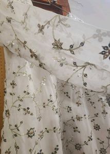 White Dress Sequence 2piece Dreas