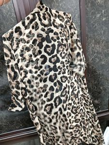 Leopard Print Long Shirt