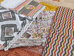 Boho Bloom – 3-Piece Unstitched Suit