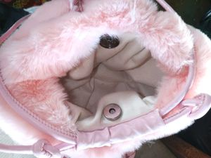 Pink Faux Fur Purse