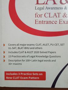 LA &amp; LR for CLAT by WILEY