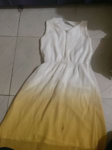 Ombre Pleated Sleeveless Dress