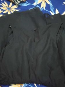 a black mini dress