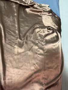 Golden Party Hour Satin Shirt With Buttons And Collar
