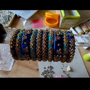 silk thread bangles 10bangles