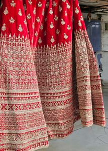Red Embroidered Lehenga Choli