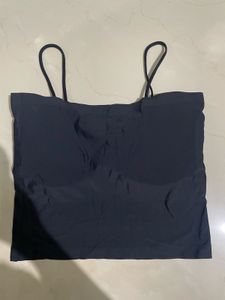 Grey Thin Strip Tank Top