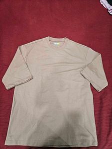 Men’s Oversized Beige Bewakoof T-Shirt
