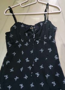 H&amp;M Butterfly Print Dress