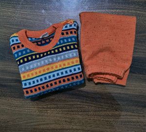 Colorful Knit Baby Sweater