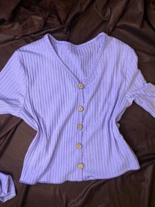 Summer Fitted Lavendar Top