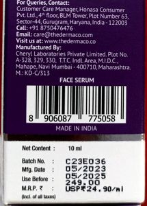 The Derma Co. 10% Niacinamide Face Serum For Acne Marks