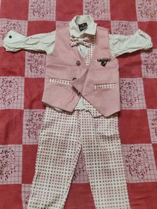 Half jacket shirt pant set