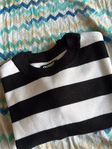Striped Black & White Sweater