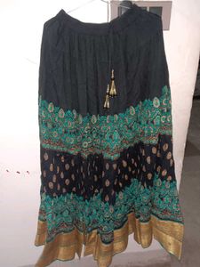 Patterned Ethnic Skirt