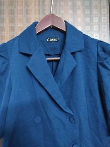 SALE 🛍️ Blue Wrap Top Cum Blazer