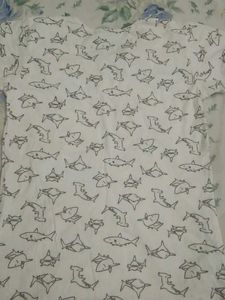 Shark Print T-Shirt