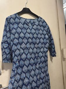 Blue & White Printed co ord set