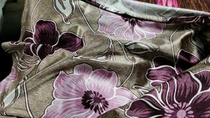 Purple Floral Curtains (Set of 2)