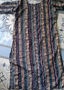 Vintage Floral Print Dress