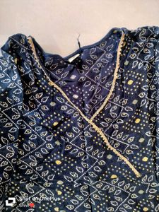 Navy Blue Gawn Kurta