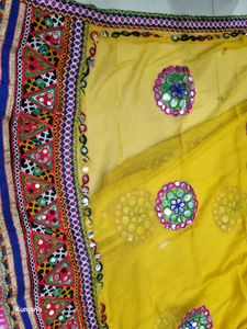 Navratri Chaniya Choli With Dupatta Rani Colour