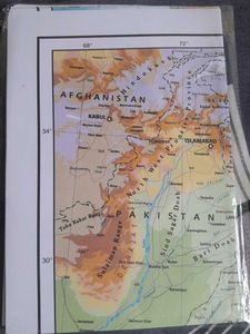 INDIA Physical Map - Indi