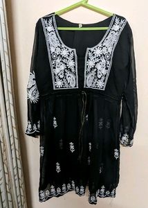 Chikankari Short Kurti