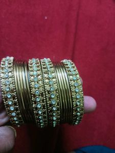 Golden Metal Bangles