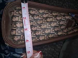 Dior-style patterned tote bag