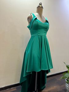 Green High Low Dress (Bust :32-34)