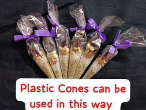 24 Clear Cone Sleeves