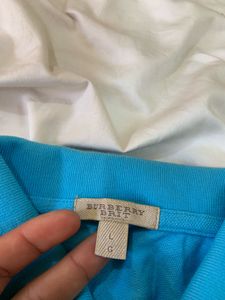 Burberry Brit Blue Long Sleeve Polo