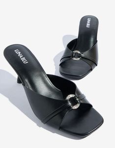 🆕 “Luna Blu” Black Chic Stilettos